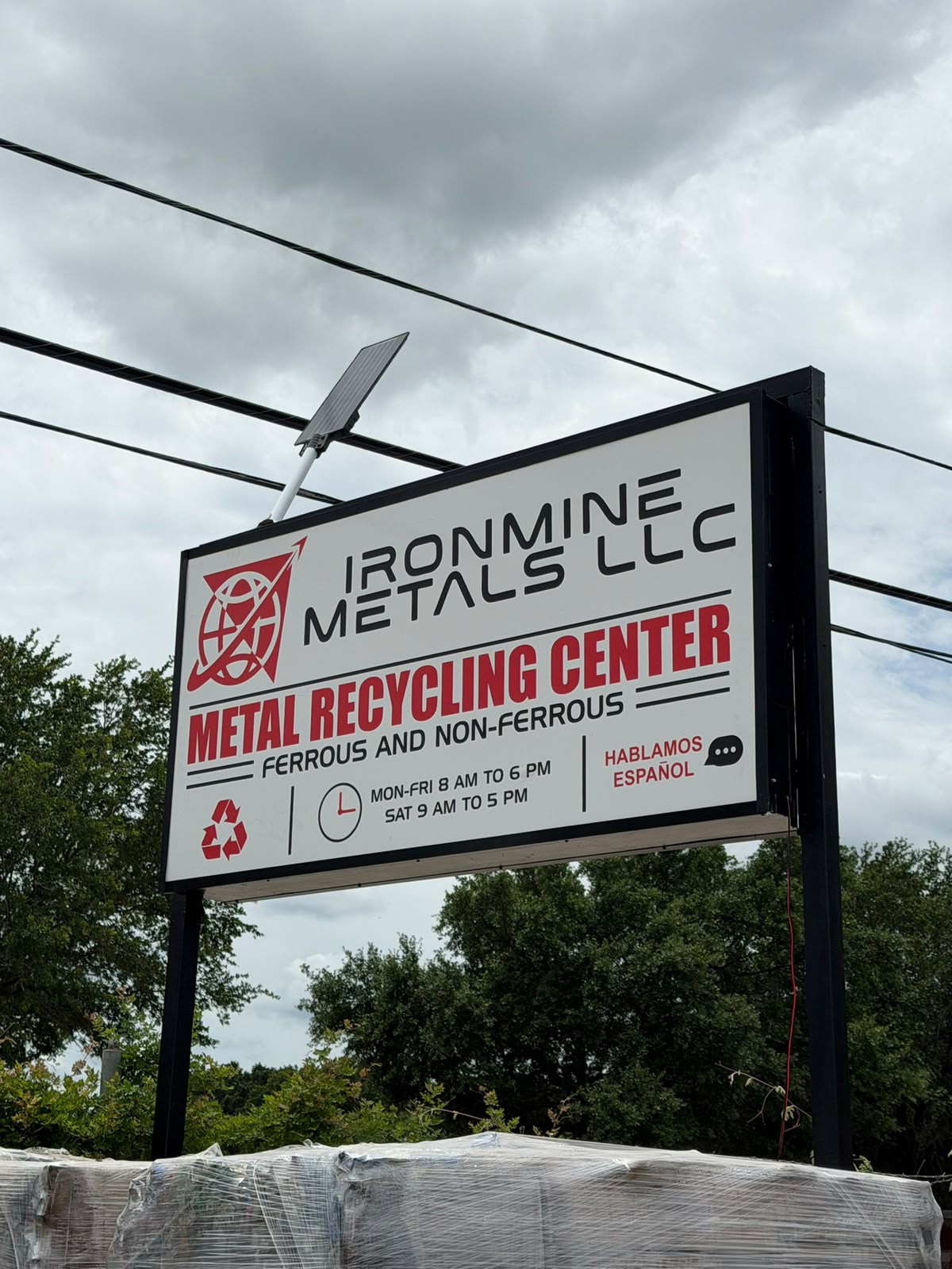 Exterior Pylon Sign — Ironmine Metals