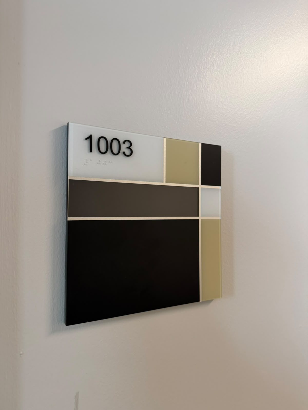 Architectural ADA Sign — Suite 1003