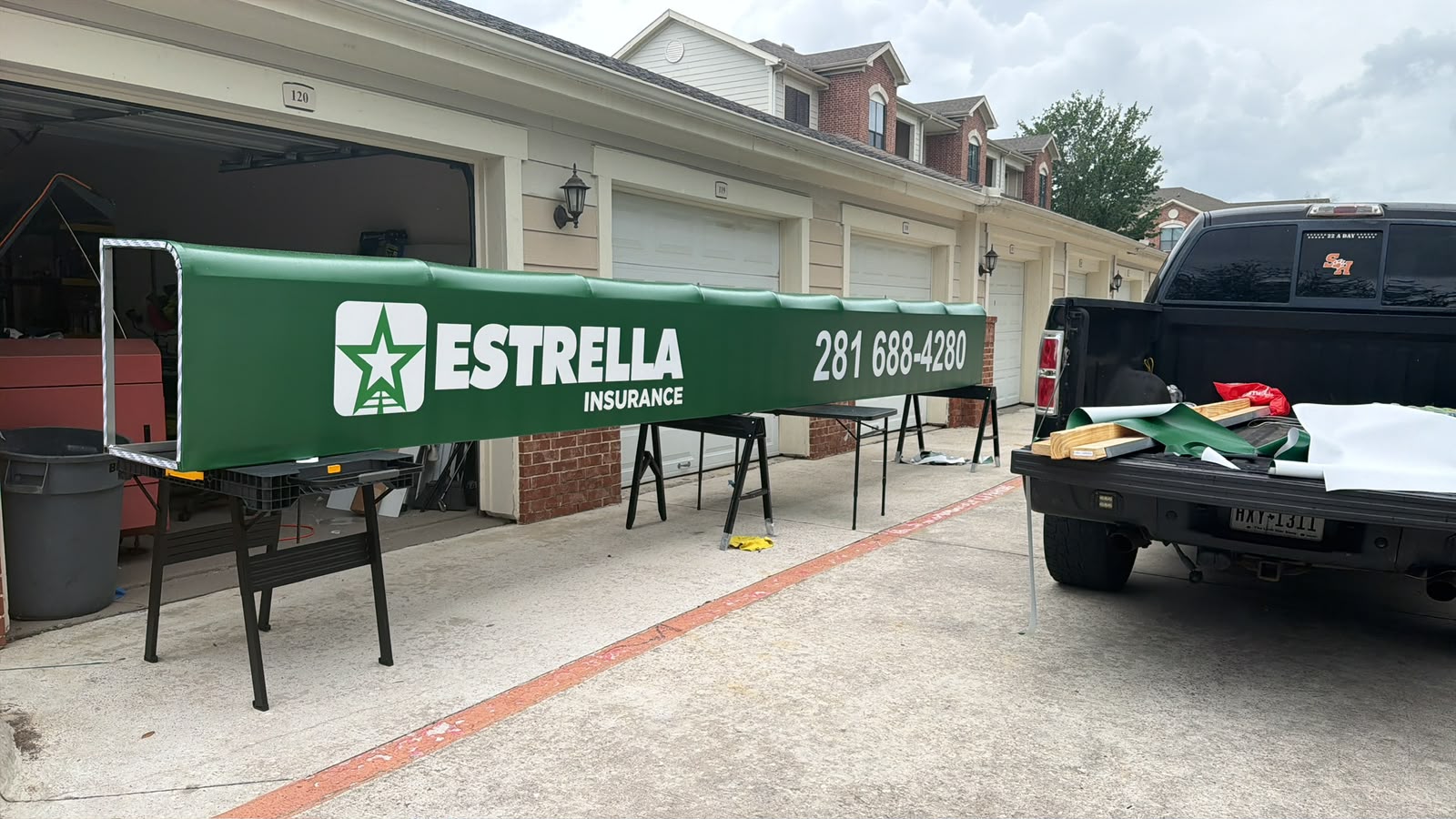 Custom Awning Fabrication — Estrella Insurance